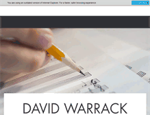 Tablet Screenshot of davidwarrack.ca